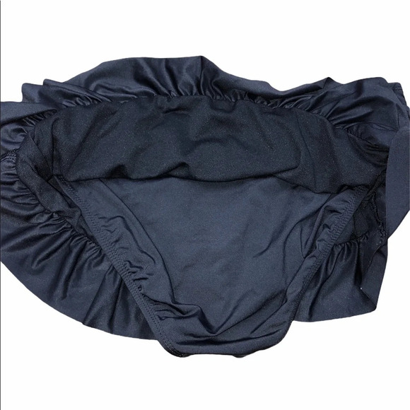 A.n.a size 8 black ruffle summer bikini bottoms - Picture 3 of 6